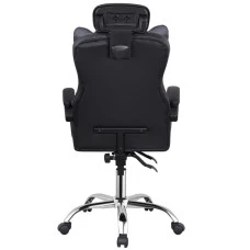 Крісло офісне з підставкою для ніг Bonro B-058 чорне