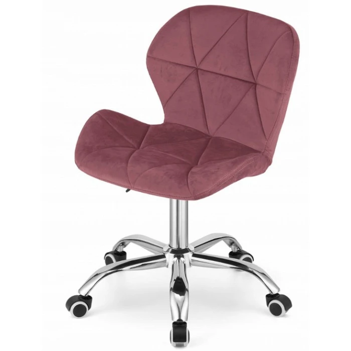 Крісло на колесах Bonro B-531 велюр рожеве