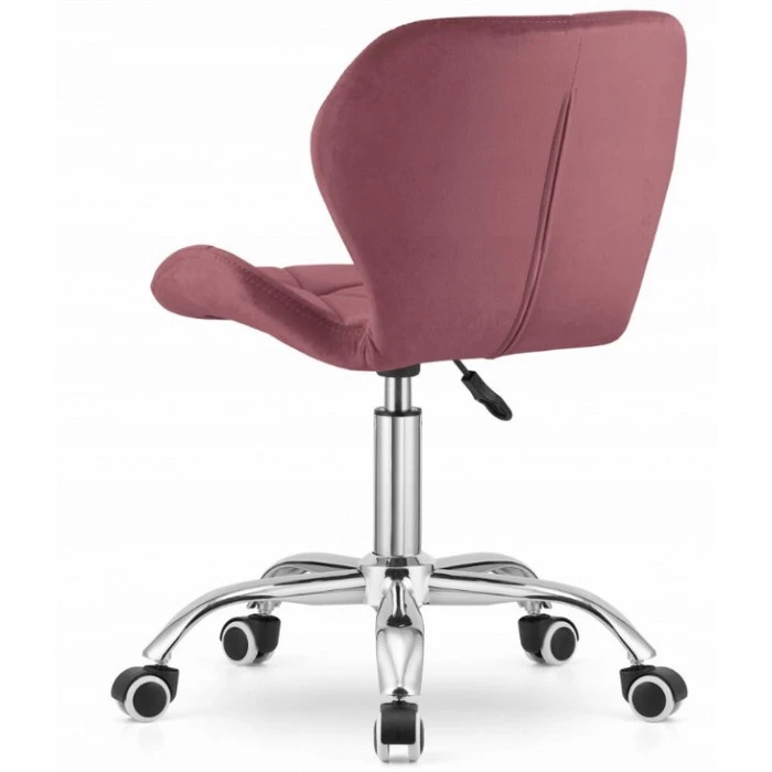 Крісло на колесах Bonro B-531 велюр рожеве