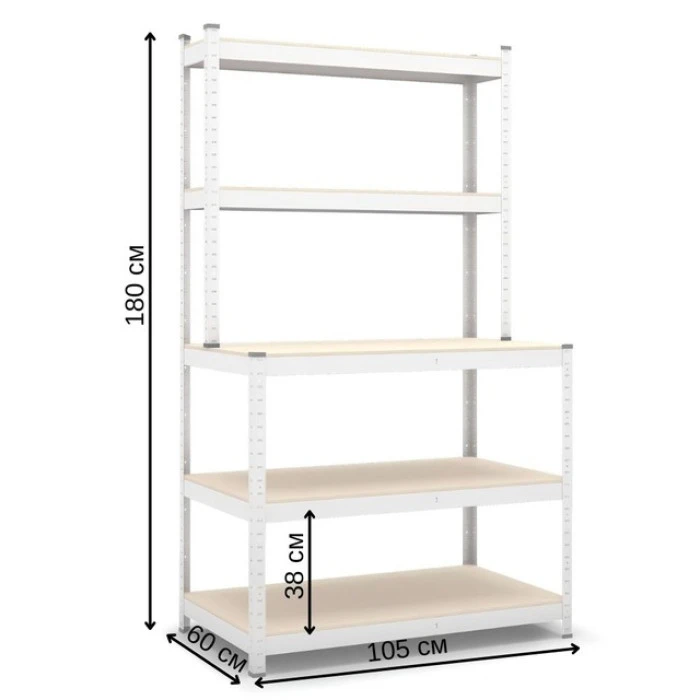 Стіл верстак стелаж Siker G106030C оцинкований