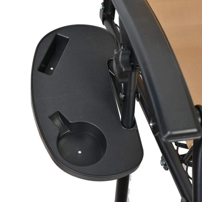 Підстаканник для шезлонгу пластиковий Bonro B-05 чорний