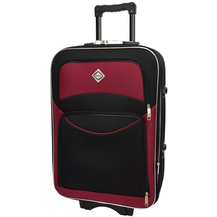 Валіза Bonro Style (велика) чорно-вишнева