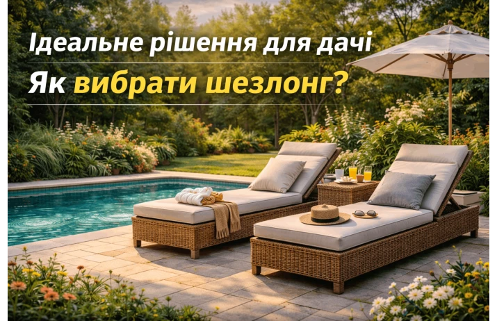 Ідеальне рішення для дачі: як вибрати шезлонг для комфортного відпочинку