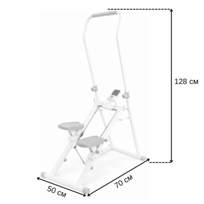 Сходи-степер Atleto ES-120 тренажер для схуднення білий