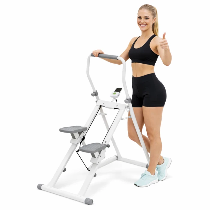 Сходи-степер Atleto ES-120 тренажер для схуднення білий