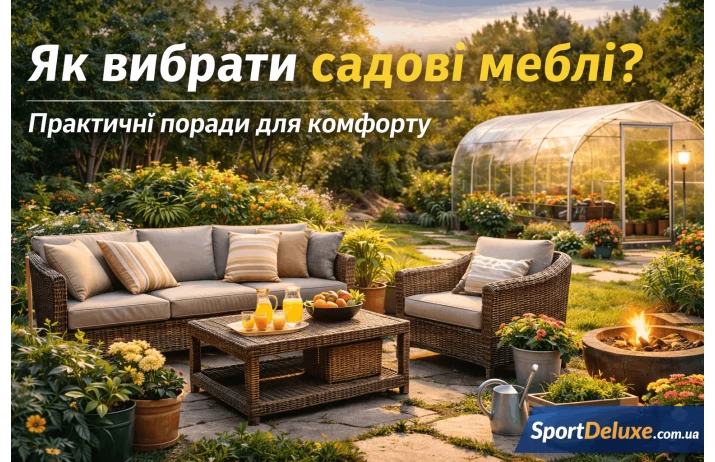 Як вибрати садові меблі: практичні поради для комфортного відпочинку?