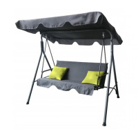 Гойдалка садовая Bonro B-703 A Серая+салатовые подушки