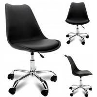 Крісло Bonro B- 487 на колесах чорне