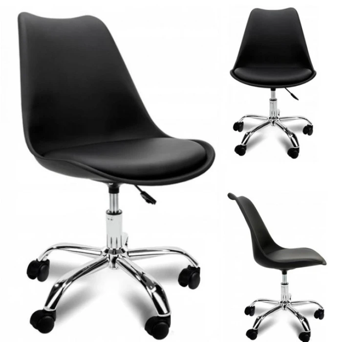 Крісло Bonro B- 487 на колесах чорне