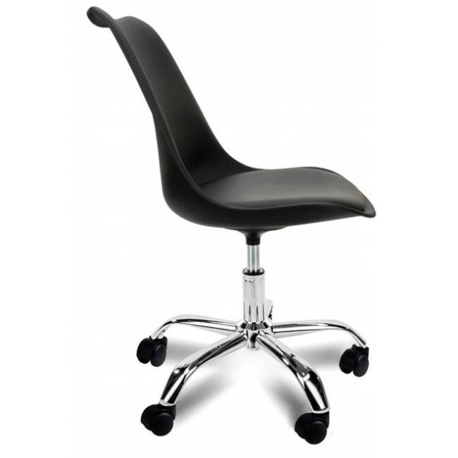 Крісло Bonro B- 487 на колесах чорне