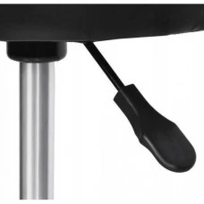 Кресло табурет на колесах без спинки круглое Bonro B-496 белое