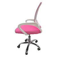 Крісло офісне Bonro 619 біло-рожеве