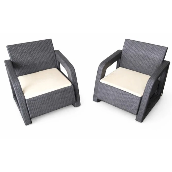 Комплект садовой мебели 4-местный Bonro B-18033 серо-бежевый