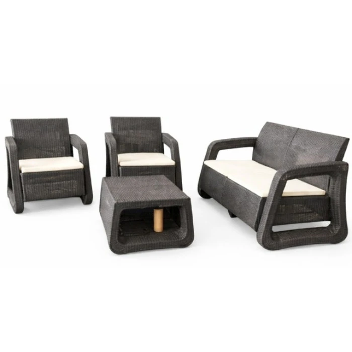 Комплект садовой мебели 4-местный Bonro B-18033 серо-бежевый