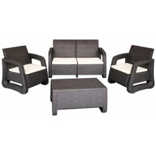 Комплект садовой мебели 4-местный Bonro B-18033 серо-бежевый