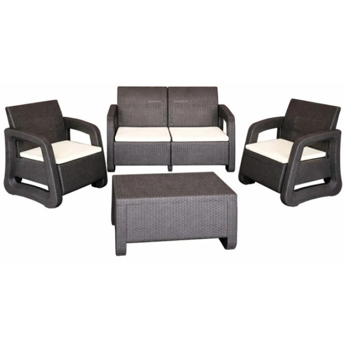 Комплект садовой мебели 4-местный Bonro B-18033 серо-бежевый