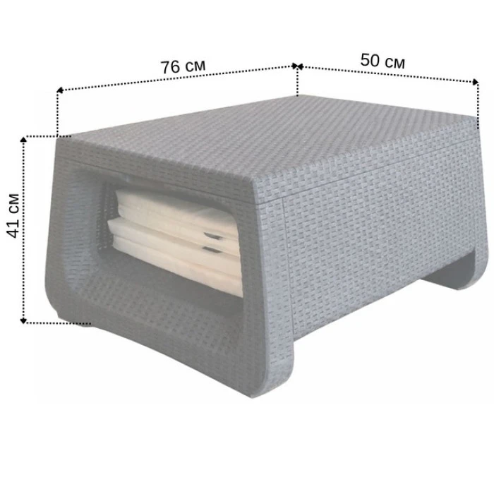 Комплект садовой мебели 4-местный Bonro B-18033 серо-бежевый