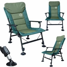 Крісло стілець рибальський шезлонг розкладний Bonro B-20 зелене