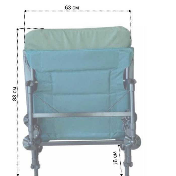 Крісло стілець рибальський шезлонг розкладний Bonro B-20 зелене