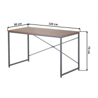 Стол письменный металлический лофт 120 см Bonro B-001