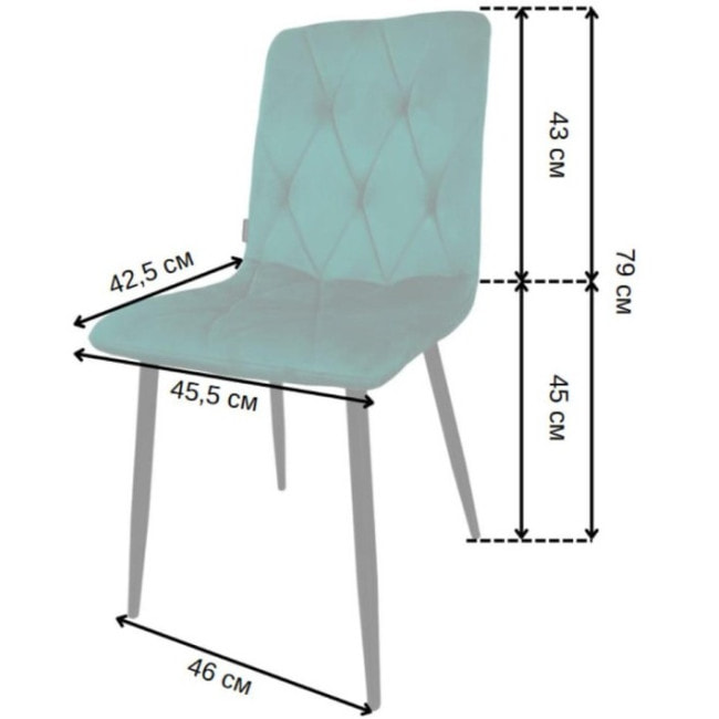 Кресло стул для кухни гостиной баров Bonro B-421 зеленое