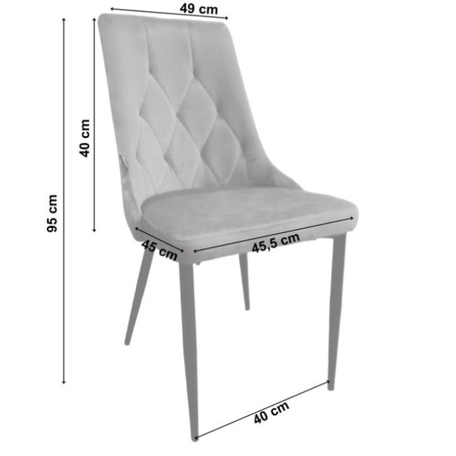 Стілець крісло для кухні, вітальні, кафе Bonro B-426 сіре