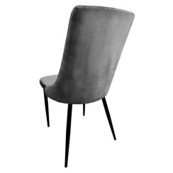 Стул кресло для кухни, гостиной, кафе Bonro B-426 серое