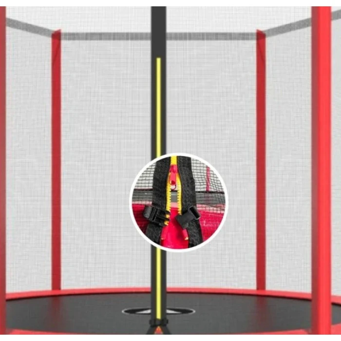 Батут дитячий з сіткою 183 см Atleto червоний