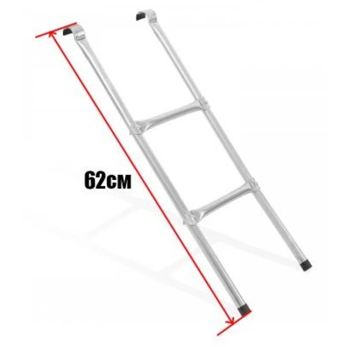 Батут дитячий з сіткою та драбинкою 252 см Atleto рожевий