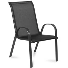 Стілець садовий терасний Bonro B-1064 чорний комплект (6 шт)