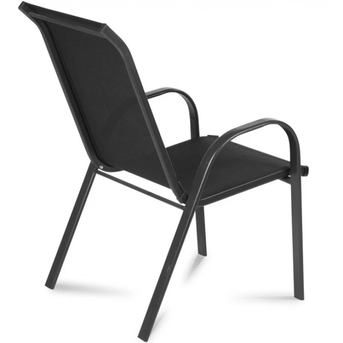 Стілець садовий терасний Bonro B-1064 чорний комплект (6 шт)