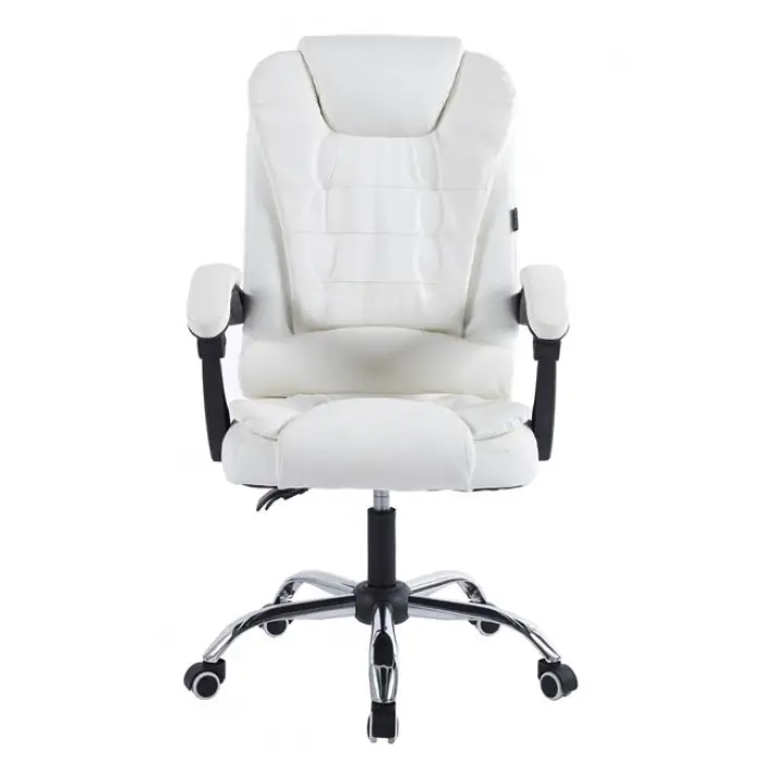 Крісло офісне на колесах Bonro BN-6070 біле