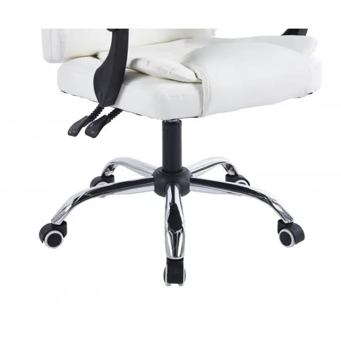 Крісло офісне на колесах Bonro BN-6070 біле