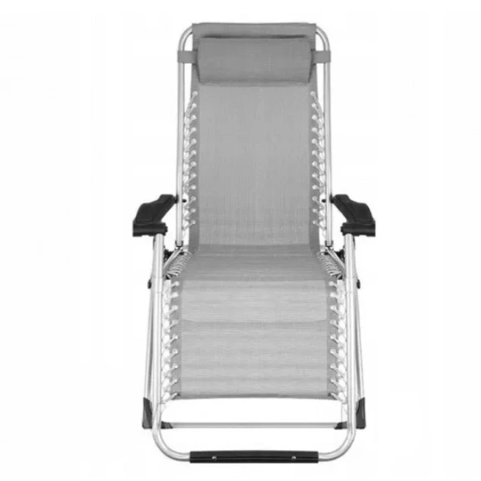 Шезлонг лежак складний Bonro BG-007 сірий