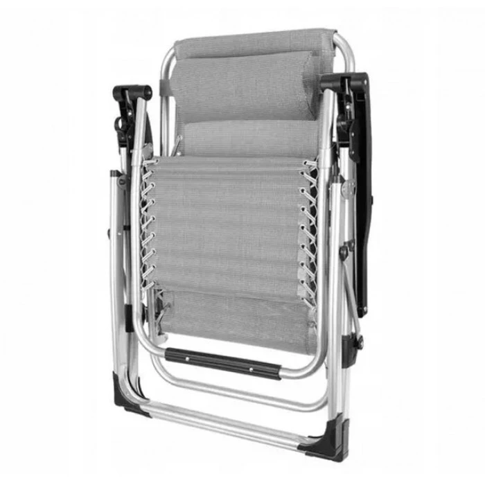 Шезлонг лежак складний Bonro BG-007 сірий