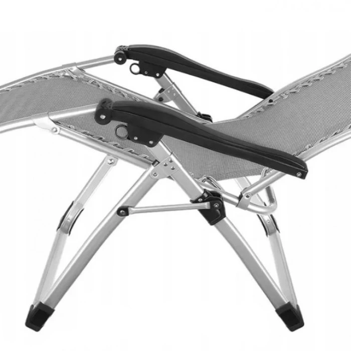 Шезлонг лежак складний Bonro BG-007 сірий