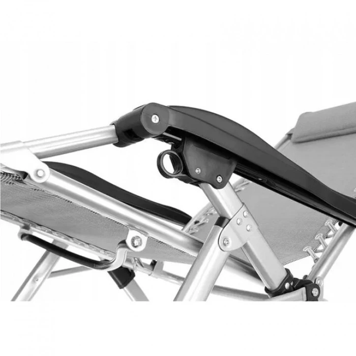 Шезлонг лежак складний Bonro BG-007 сірий