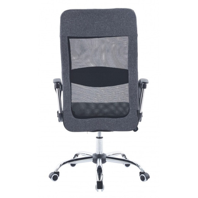 Крісло офісне на колесах Bonro BN-002-2 сіре