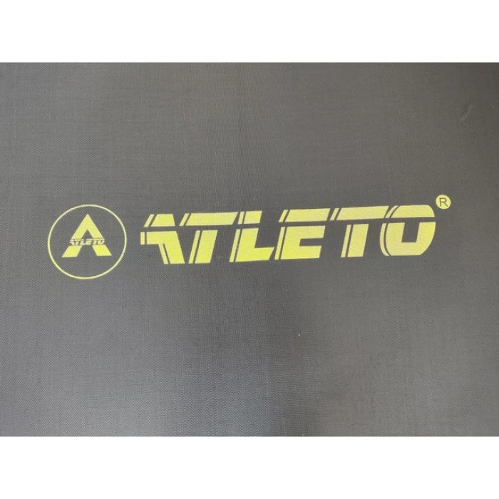 Батут з сіткою та драбинкою 252 см Atleto Black