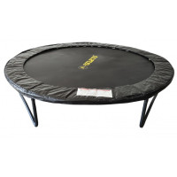 Батут з сіткою та драбинкою 252 см Atleto Black