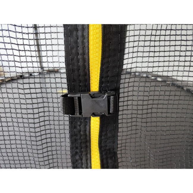 Батут с сеткой и стремянкой 252 см Atleto Black