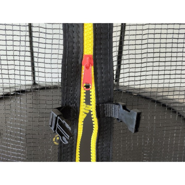 Батут с сеткой и стремянкой 252 см Atleto Black