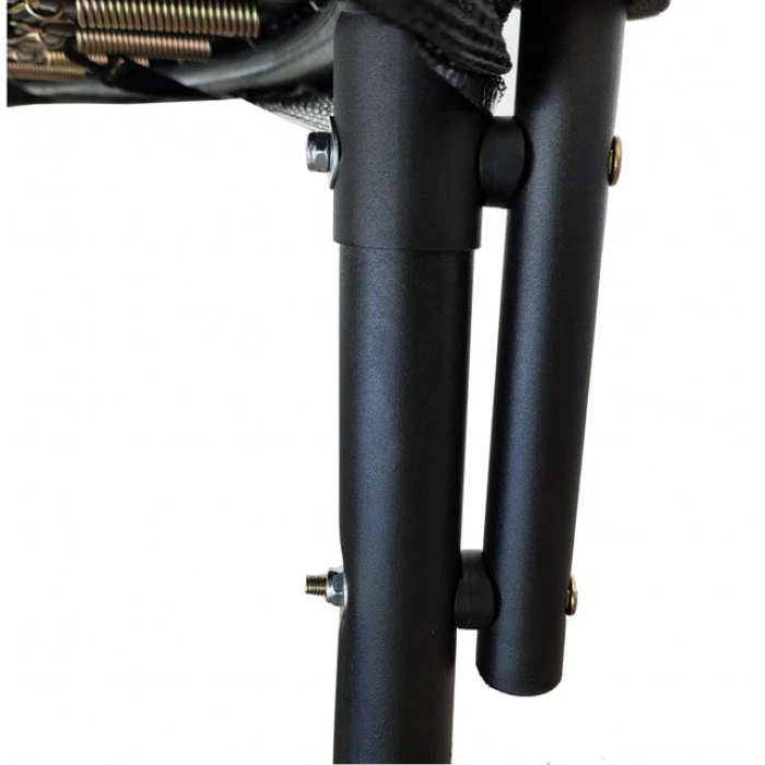 Батут з сіткою та драбинкою 252 см Atleto Black