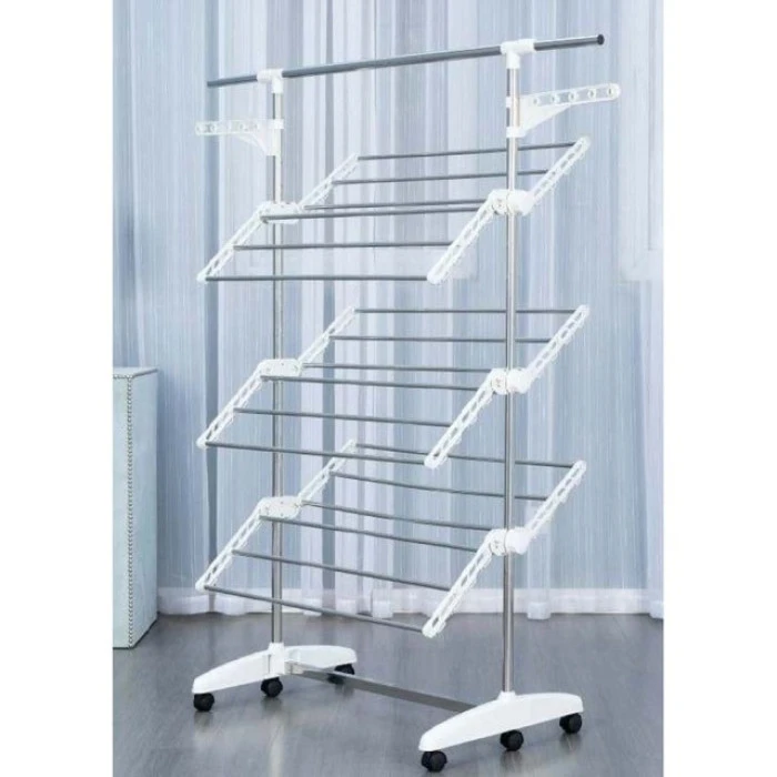 Сушка багатоярусна для одягу органайзер Bonro B01S біла