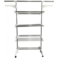 Сушка многоярусная для одежды органайзер Bonro B01S белая