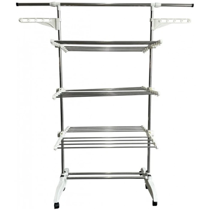 Сушка багатоярусна для одягу органайзер Bonro B01S біла