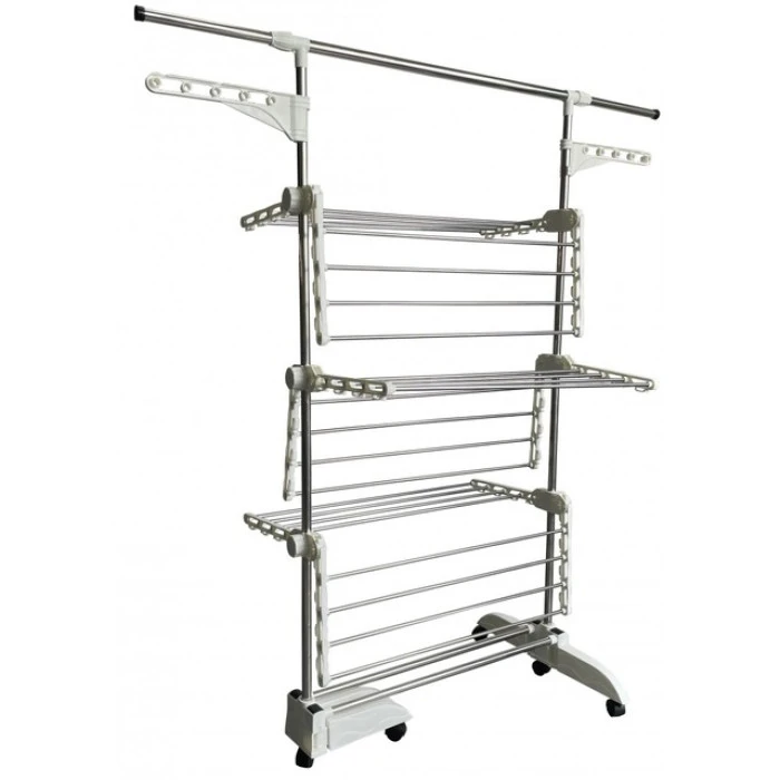 Сушка багатоярусна для одягу органайзер Bonro B01S біла