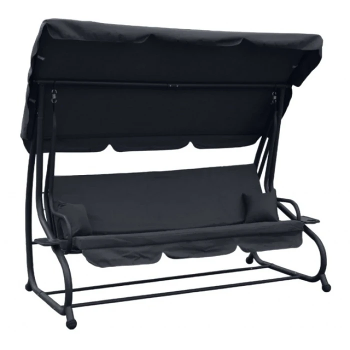 Качеля садовая Bonro Garden BW-002 серая 3 местная