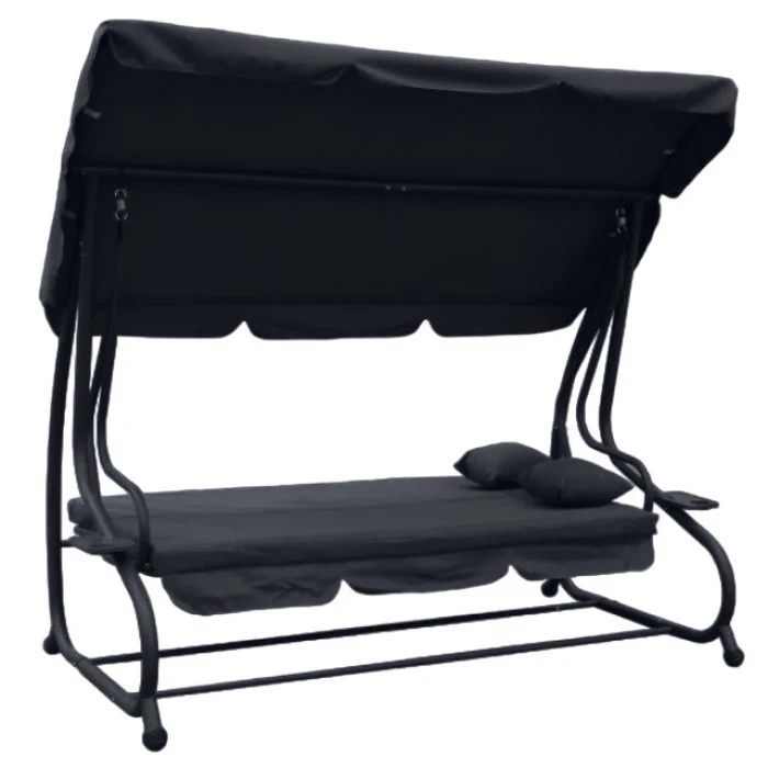 Качеля садовая Bonro Garden BW-002 серая 3 местная