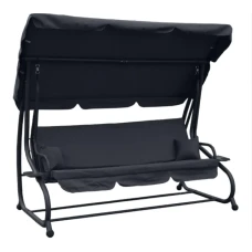 Качеля садова Bonro Garden BW-002 сіра 3 місна